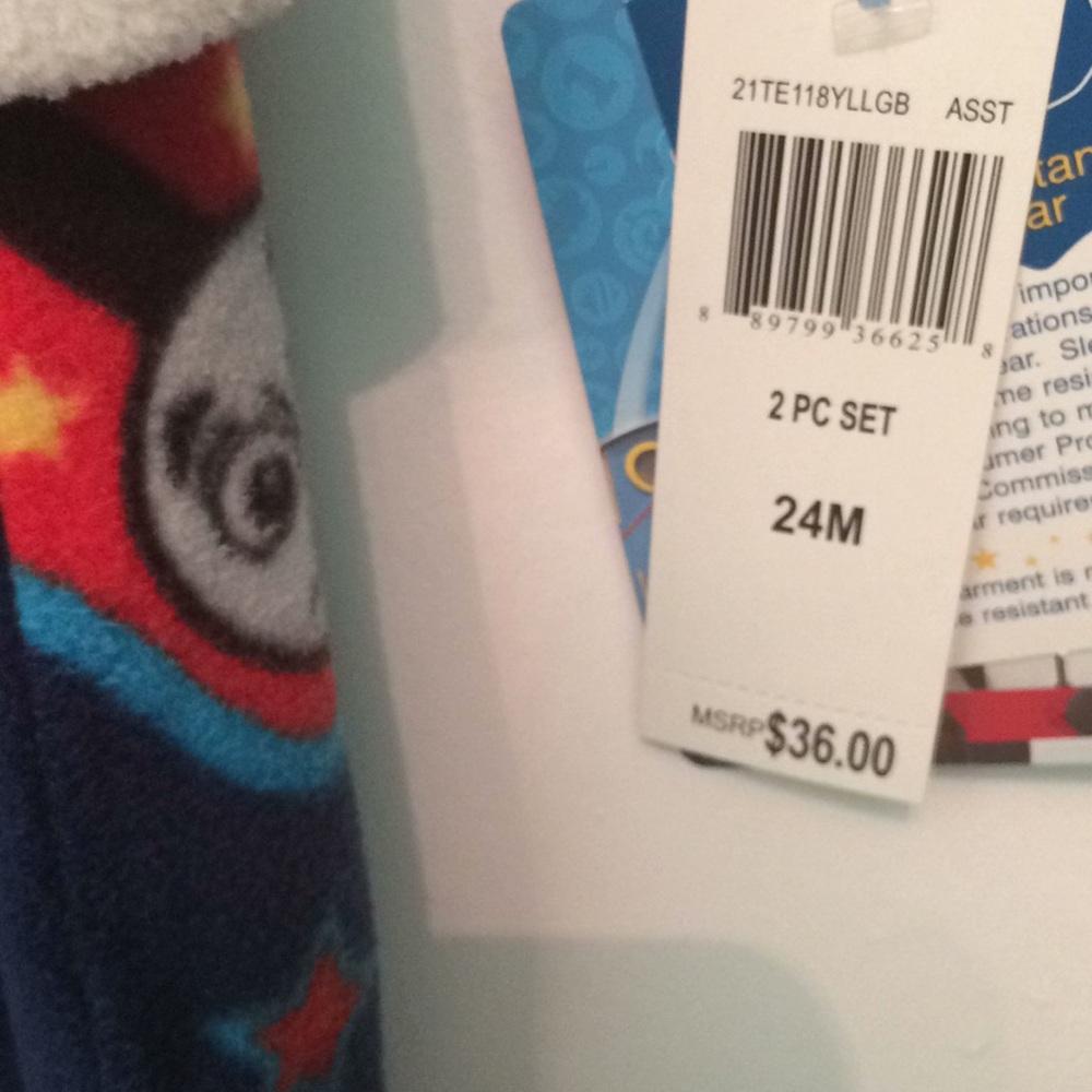 Thomas and friends jammies .....24 mo ....flannel - Picture 3 of 3
